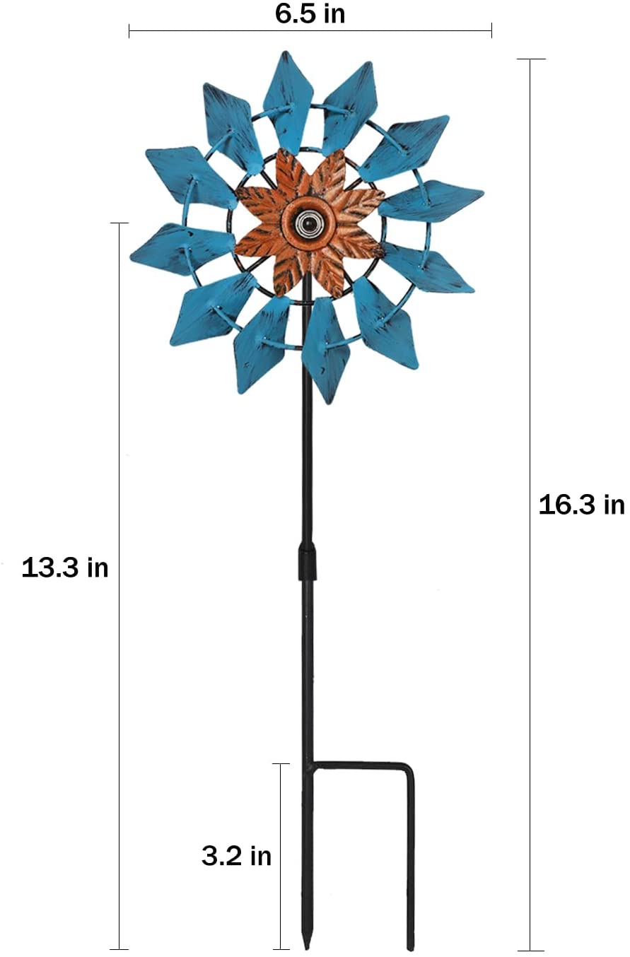 3 -pack windspinners met metalen stake