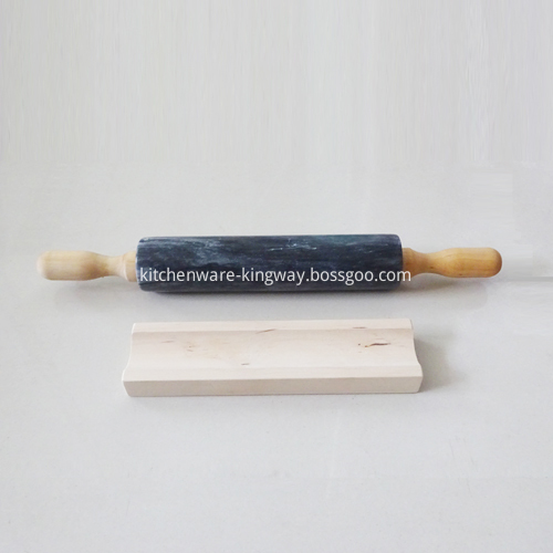 marble rolling pin with stand