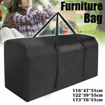 Black Heavy Duty Waterproof Garden Furniture Covers Outdoor Cushion Storage Bag Christmas Tree Organizer