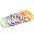 Multicolor Baby Girls Elastics Hair Ties No Metal Elastic Hair Bands Beauty Large No-damage Pastel Elastics Ponytail Holders