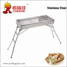Large stainless charcoal BBQ Grill