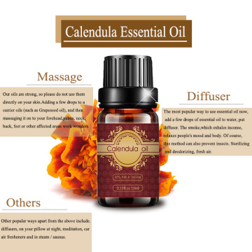 Caléndula natural de la mejor calidad para el cuidado de la piel del aceite esencial