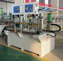 Vertical double-station wax injection machine