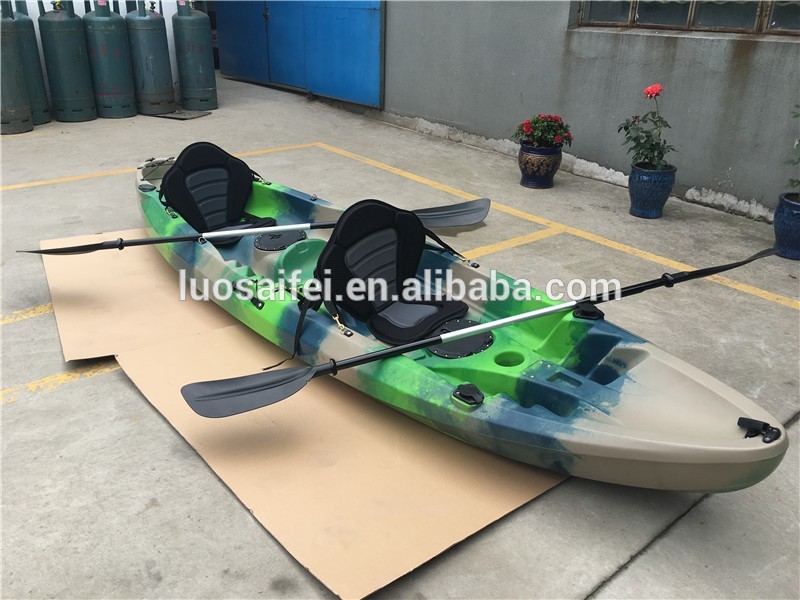 2020 China OEM wholesale family sea kayak with paddle and 3 seats