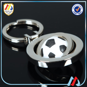 Metal 3D Spinning Soccerball Keychain