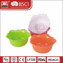 Kitchen Plastic Colander/ Flower shape kitchen Colander