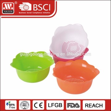 Kitchen Plastic Colander/ Flower shape kitchen Colander