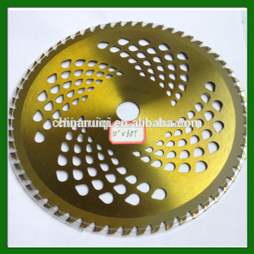 Professional tip grass cutter electroplated brush cutter blade 10"*60T