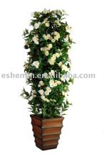 Decorative artificial/plastic/man-made cherry potted plant
