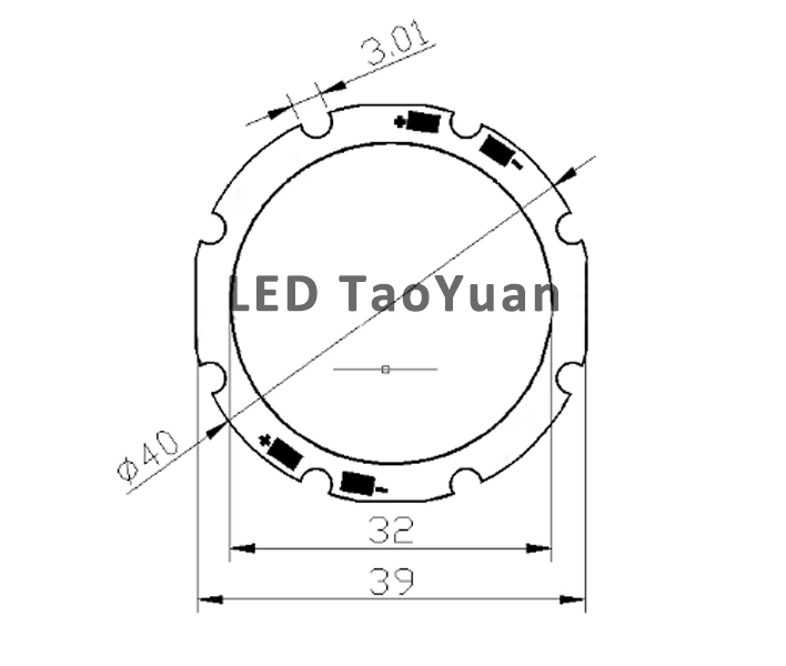 10W Round LED COB Module