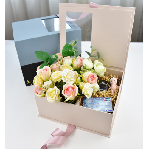 Custom Ribbon Clear Window Love Forever Boxes