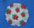 Round pinted doily 10 inci