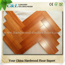 18mm thickness solid timber kempas hardwood flooring