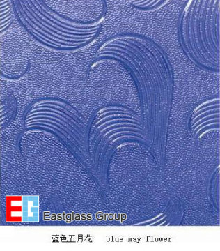 Blue Mayflower Pattern Glass