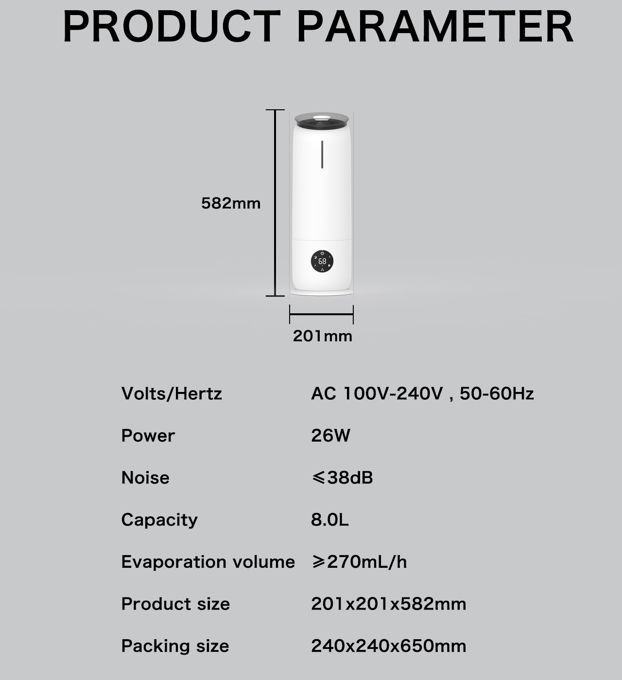HTJ-2288B specification humidifier HTJ-2288B specification humidifier