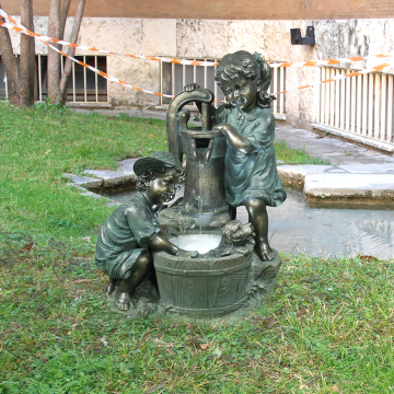 Garden Decorative Bronze Metal Water Feature