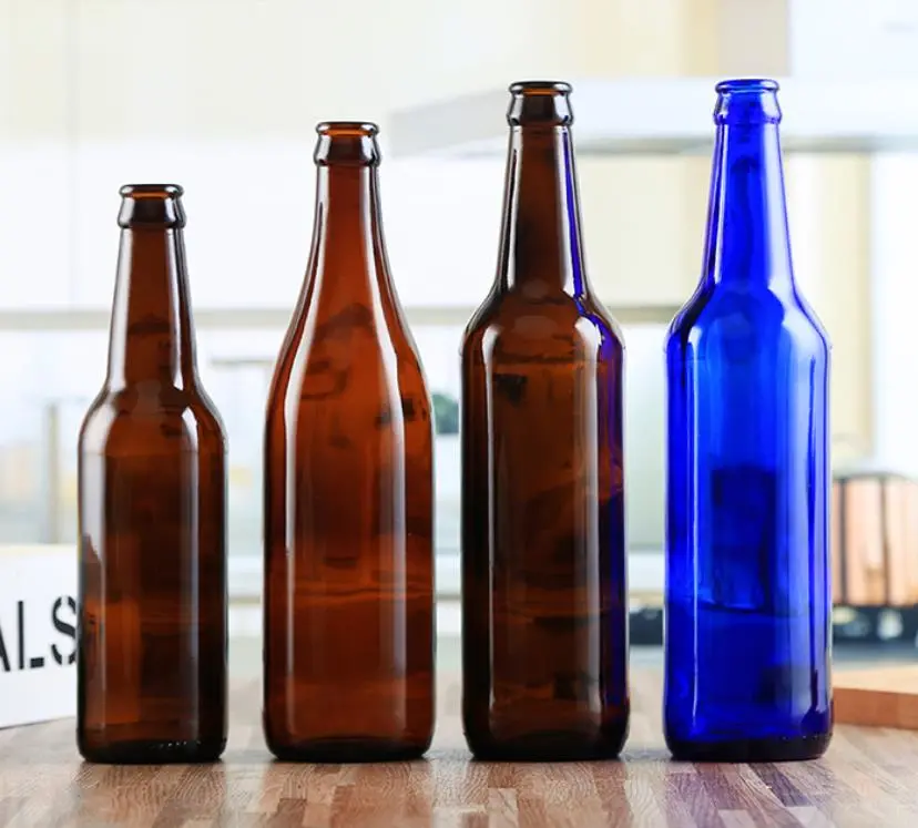 500ml Amber Transparent Glass Beer Bottle Beverage Bottle Wholesale