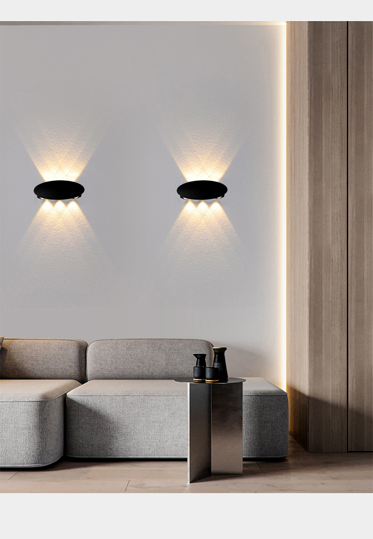 110V 220V Modern Outdoor Exterior Aluminum Wall Lamp Warm Lighting Led Indoor Wall Light