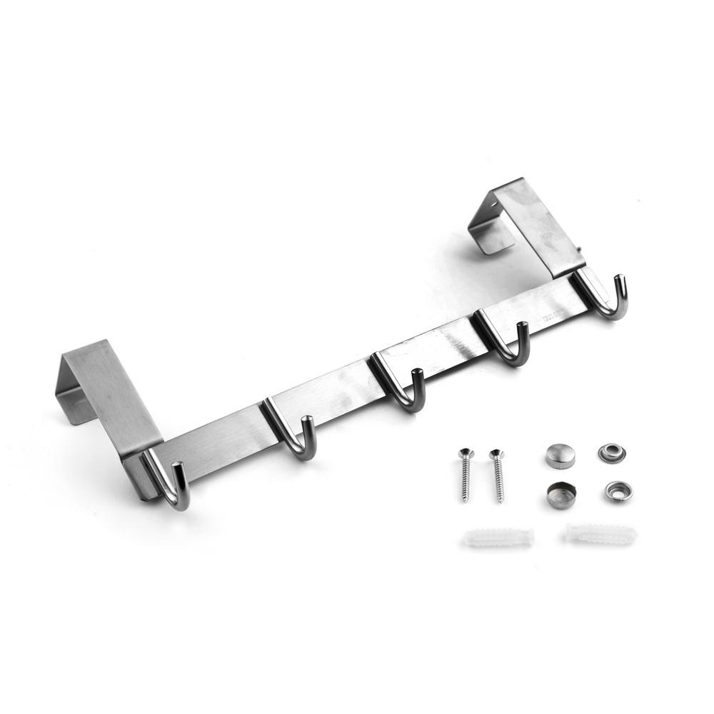 Coat Hooks Rack over deurhanger 304 roestvrij staal voor huizendecoratie haken en rails kleding milieuvriendelijke vaste stof