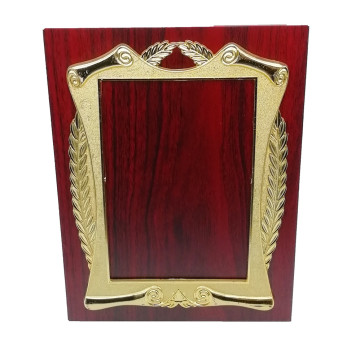 Cheap price wooden trophy with fram