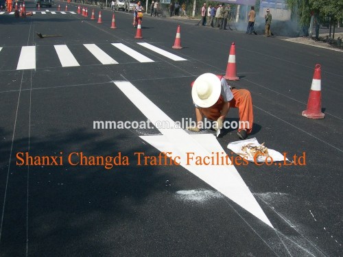 thermoplastic building coating for road marking