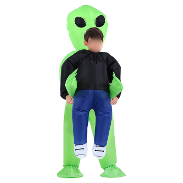 Inflatable Green Alien Dance Costume Halloween Gift Mascot