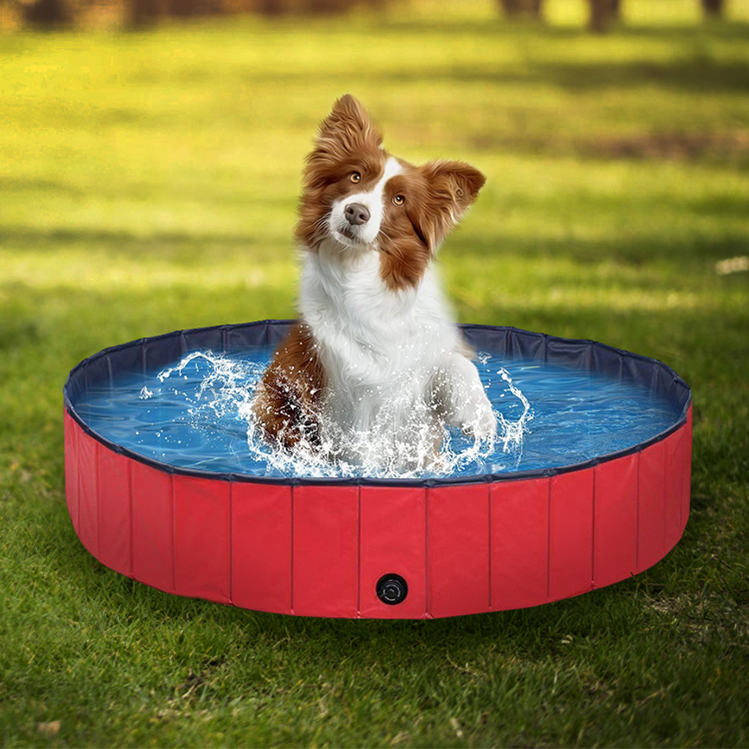 Foldable Dog Pet Bath Pool Small Wading Pool 6