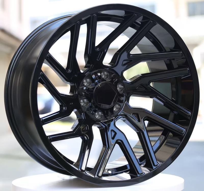 22-inch gloss black multi-spoke wheels