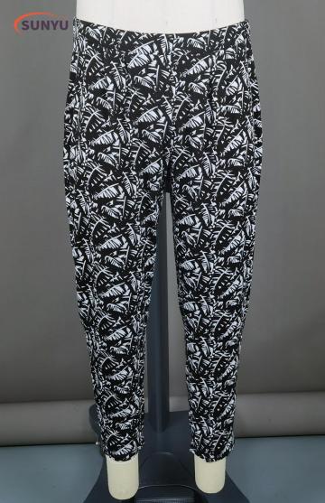 95%viscose 5%elastane jersey pants with all over print