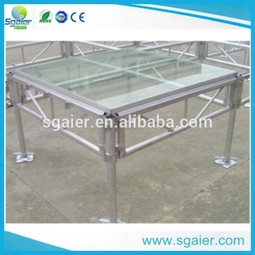 1.22x1.22m tempered glass stage acrylic stage event stage