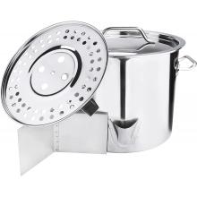 Pote de vapor de tamale de acero inoxidable 24QT