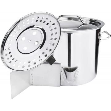 20QT Stainless Steel Tamale Steamer Pot