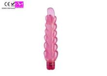 Jelly Vibrator Soft TPR, Vibrating Penis,Multi-speed