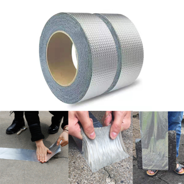 5/10M Aluminum Foil Butyl Rubber Tape Self Adhesive Super Repair High Temperature Resistance Waterproof Tape For Roof Pipe Crack