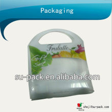 White plastic gift packing box