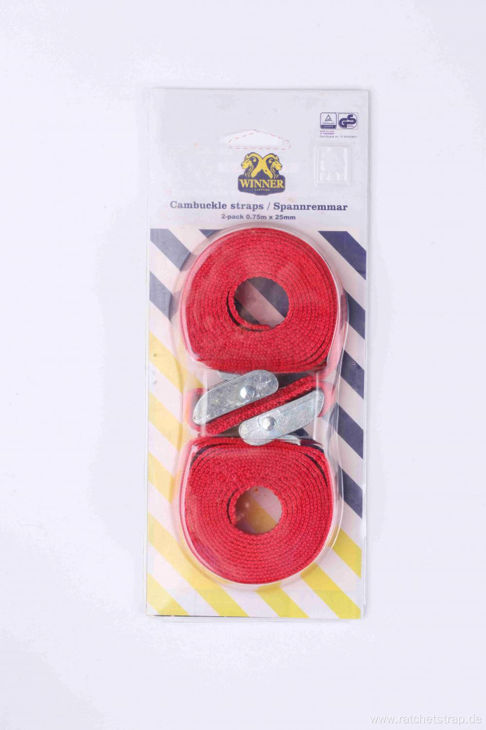 1 Inch 25 MM Blister Package Cam Buckle Straps