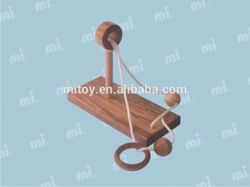 toys manufacturers rope brain teaser wooden puzzle