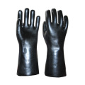 Guantes de acabado de arena de PVC negro para mantener caliente