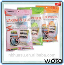 vacuum compressed storage bag for clothes