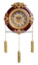 Classical religious clock with pendulum