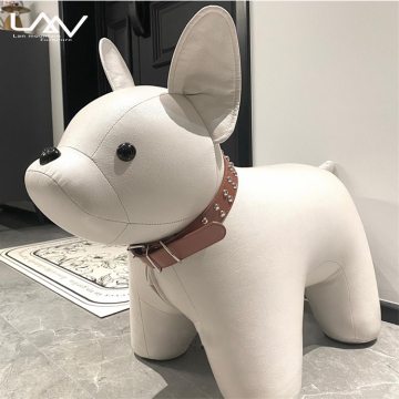 Kids Cartoon Dog Stool - Leather Living Room Stool & Ottoman Furniture