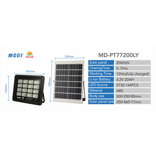 most powerful solar flood light