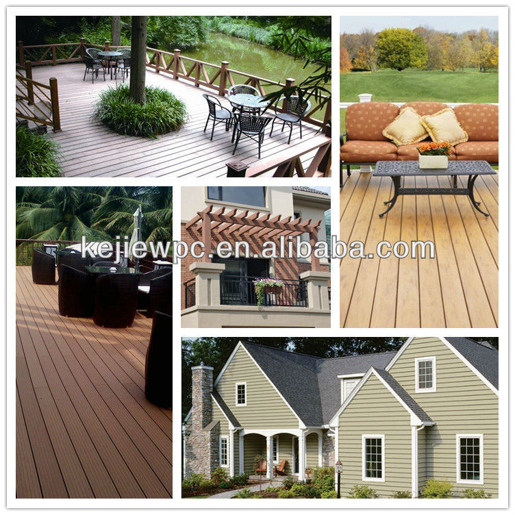 WPC Decking WPC Composite Wood Decking Cheapest Price Wood Solid Type Outdoor Engineered Flooring Hidden Fastener System CN;ZHE