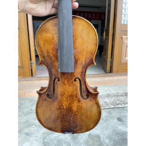 Professional Hot Sale Custom Handmade Solid Flame Violin