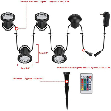 12V Low Voltage Landscape Spotlights Outdoor with Spike