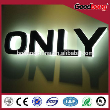 metal 3d backlit advertising letter sign/ metal letter sign