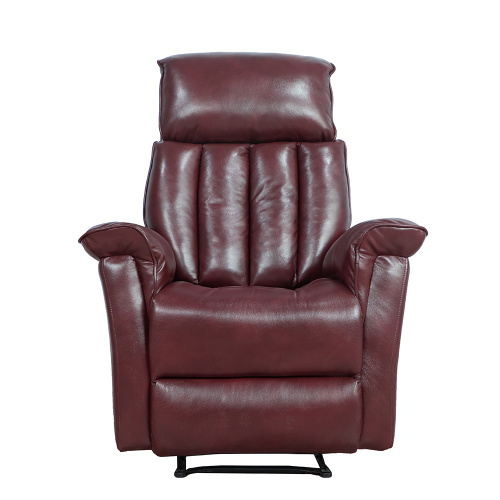 High Quality Synthetic Leather Reclining Single Sofa