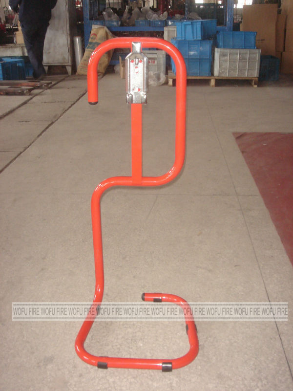 Single red Tubular Fire Extinguisher Stand