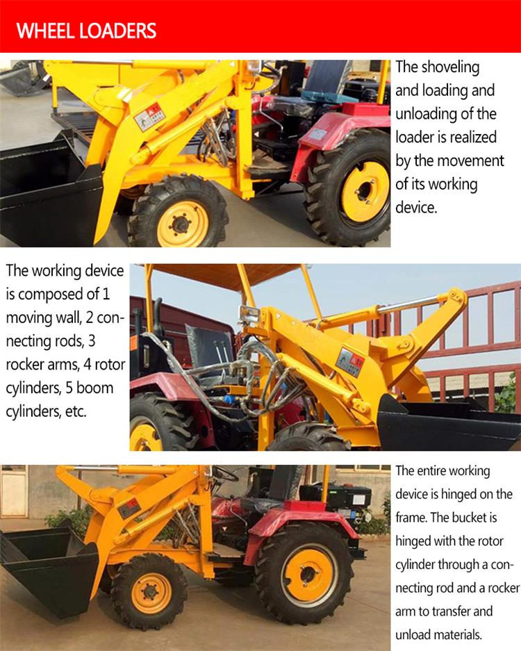 New design four wheel drive mini wheel loader for sale special loader for construction engineering