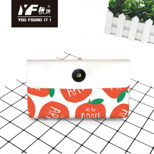 Custom fruit alliance style PU leather handbag cosmetic bag pencil case&bag multifunctional bag